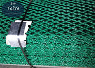 Color verde de la seguridad del PVC de la cerca revestida de la malla de alta resistencia guardar contra hurto