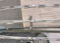 Alambre de púas galvanizado sumergido caliente de la maquinilla de afeitar diámetro de la bobina de 450 milímetros para la cerca