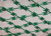 Frontera soldada con autógena cubierta Pvc de la tela del alambre del alambre soldado con autógena concertina de la maquinilla de afeitar