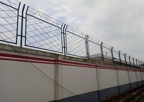 Maquinilla de afeitar soldada con autógena militar Mesh Fence For Perimeter Protection del Rhombus