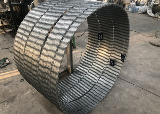 El cinc cubrió 250gsm que el alambre acordeón 950mmx68 de la maquinilla de afeitar da vuelta por bobina